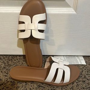 White Sandals NWT